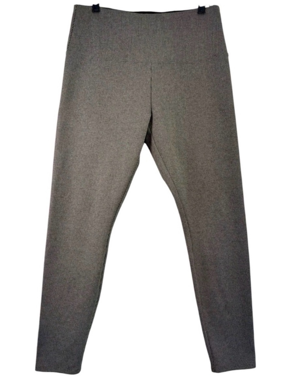 Lyssé Ponte Leggings Large Pull-On Pants Stretch Houndstooth Workwear